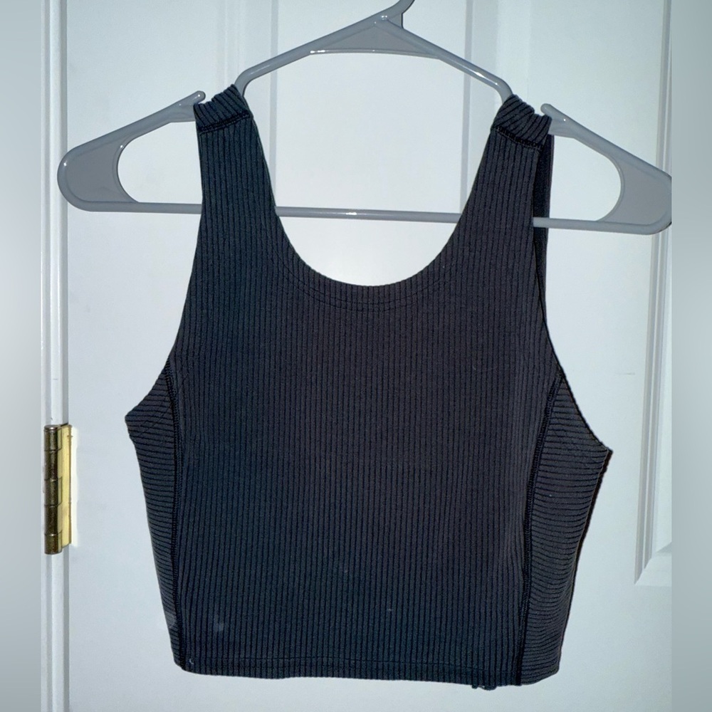Women’s Lululemon Align Black Cropped Tank Top